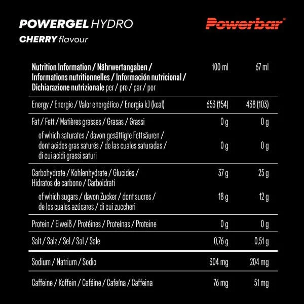 Powerbar Powergel Hydro, Cherry, 67ml