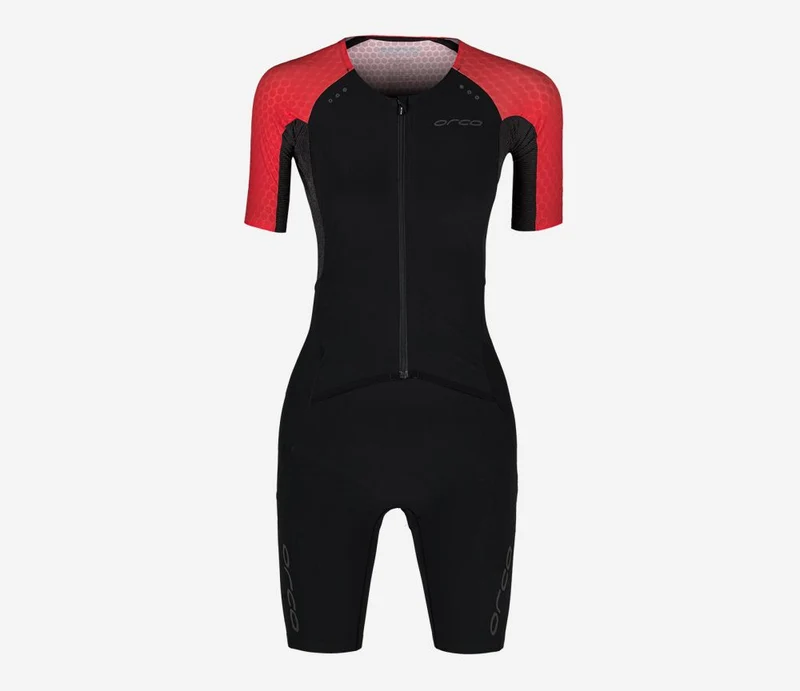 Orca Apex Kona Trisuit, Damen, schwarz/coral