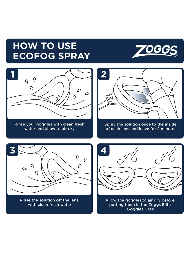 Zoggs Ecofog Anti Fog Spray, 15 ml