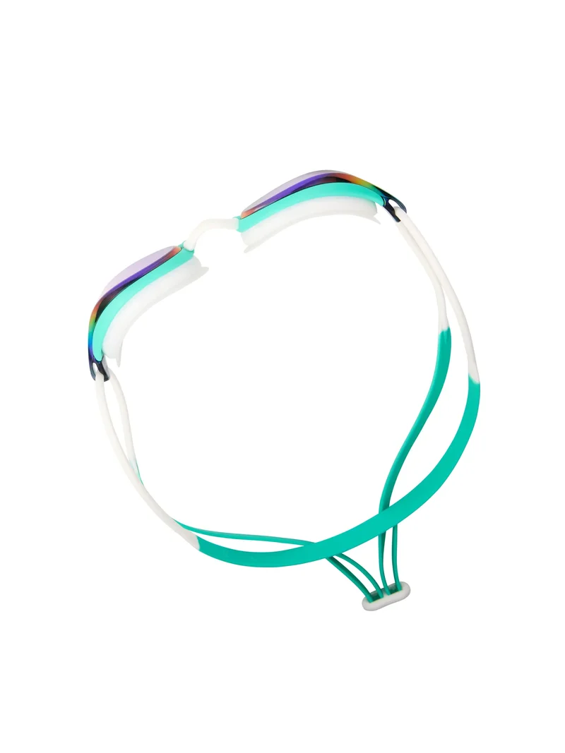 Zoggs Fusion Air Titanium, Türkis/White/Mirrored Green