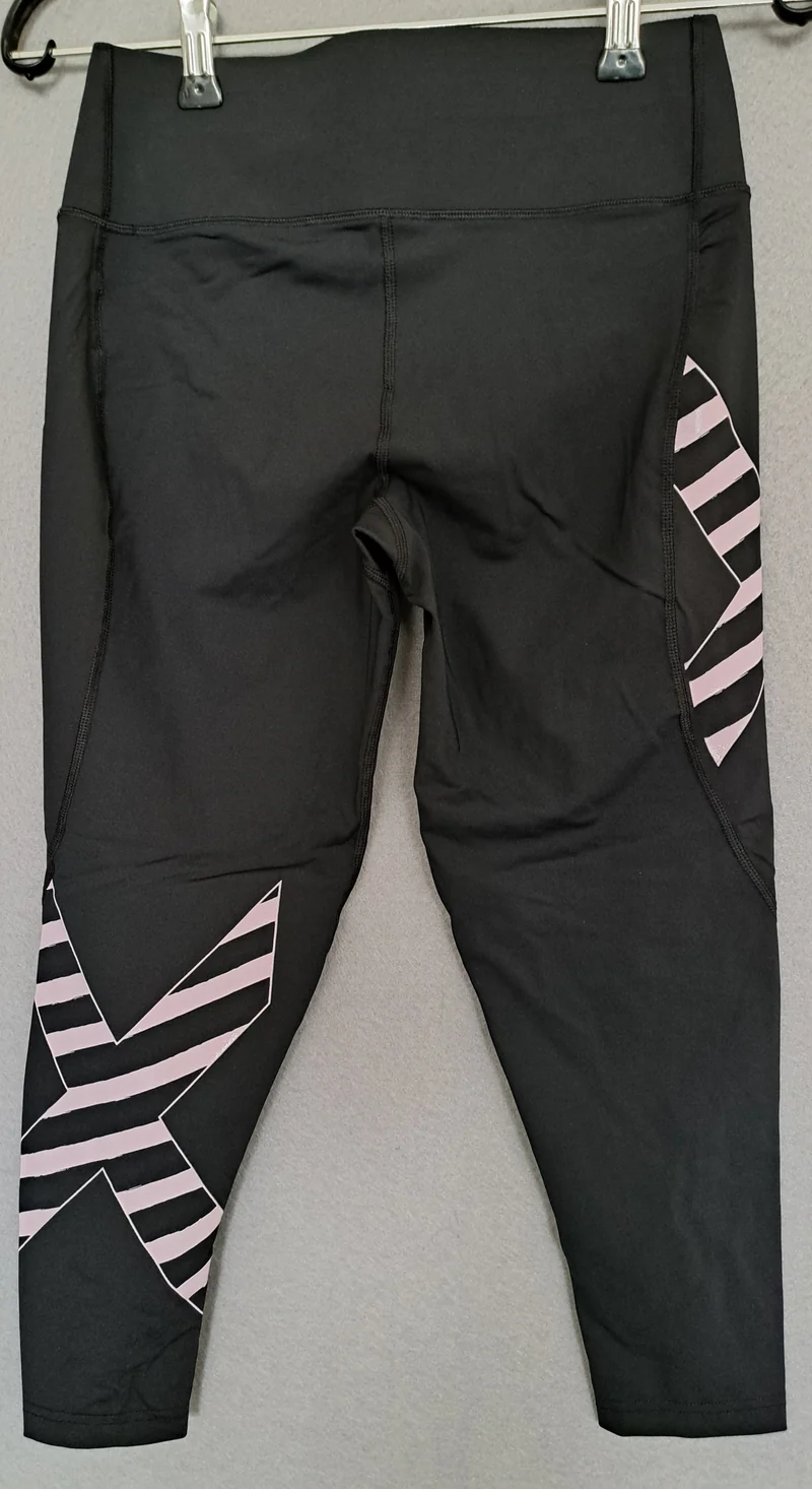 2XU Bonded Mid-Rise 7/8 Tights, Damen, Laufhose, Black/Pink
