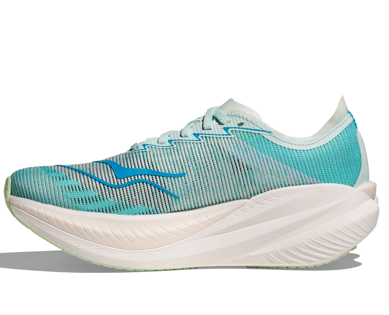 Hoka Mach X 2, Laufschuhe, Damen, Snow Melt/Blue Spark