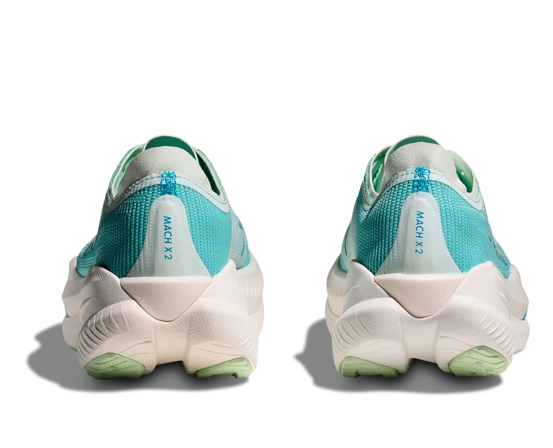 Hoka Mach X 2, Laufschuhe, Damen, Snow Melt/Blue Spark