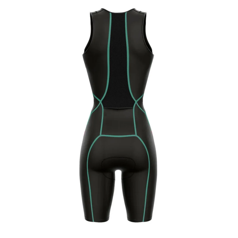 triathlon.de Basic TriSuit, Damen, schwarz/mint