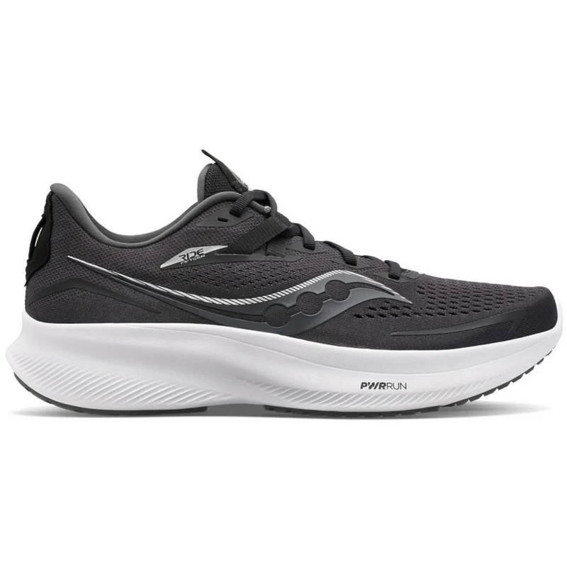 Saucony Ride 15, Herren, black/white, schwarz/weiß