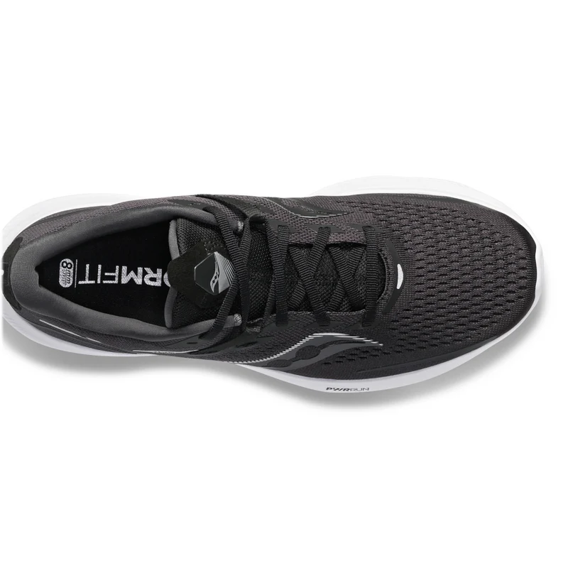 Saucony Ride 15, Herren, black/white, schwarz/weiß