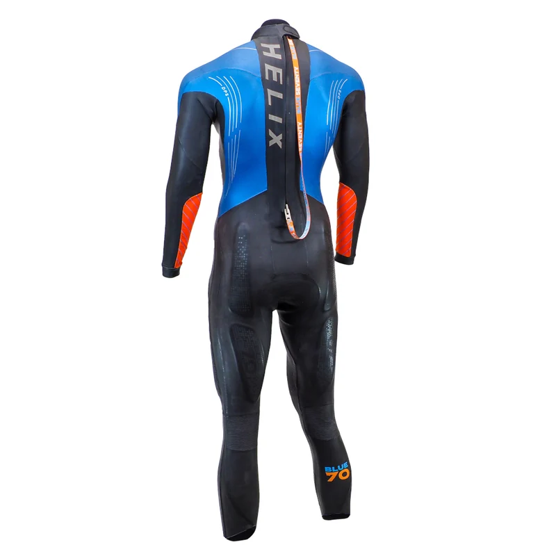 Blueseventy Helix Fullsuit, Neoprenanzug, schwarz/blau/orange, Herren