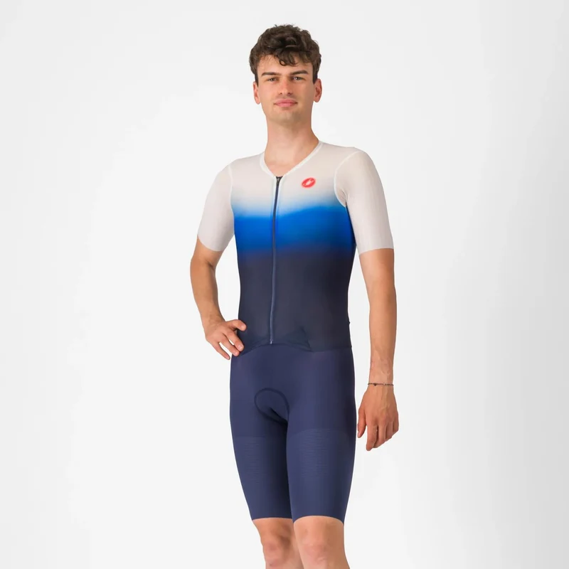 Castelli PR 2 Speed Suit Trisuit, Herren, Belgian Blue/White Azzurro Italia