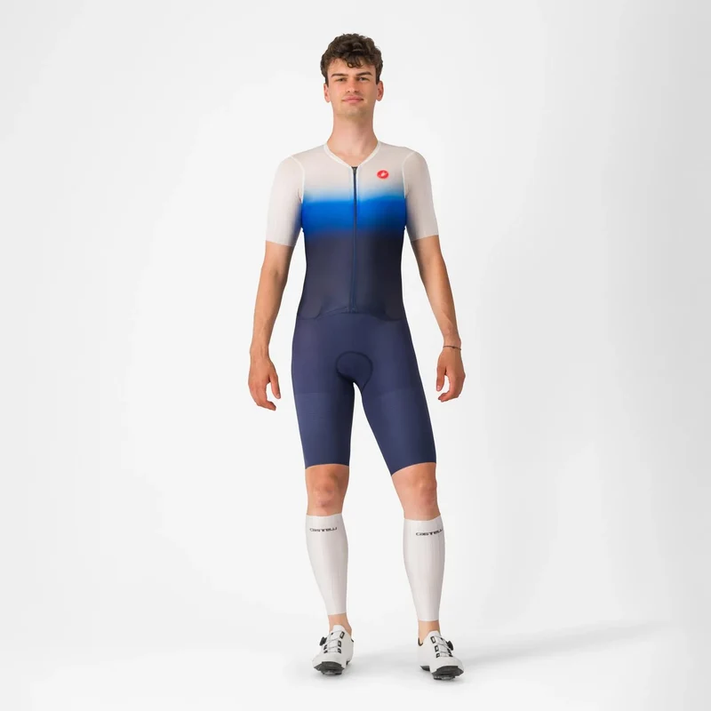 Castelli PR 2 Speed Suit Trisuit, Herren, Belgian Blue/White Azzurro Italia