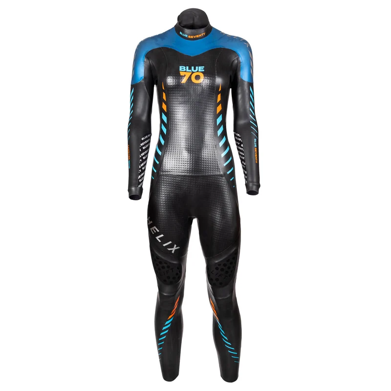 Blueseventy Helix Fullsuit, Neoprenanzug, schwarz/blau/orange, Damen, 2026