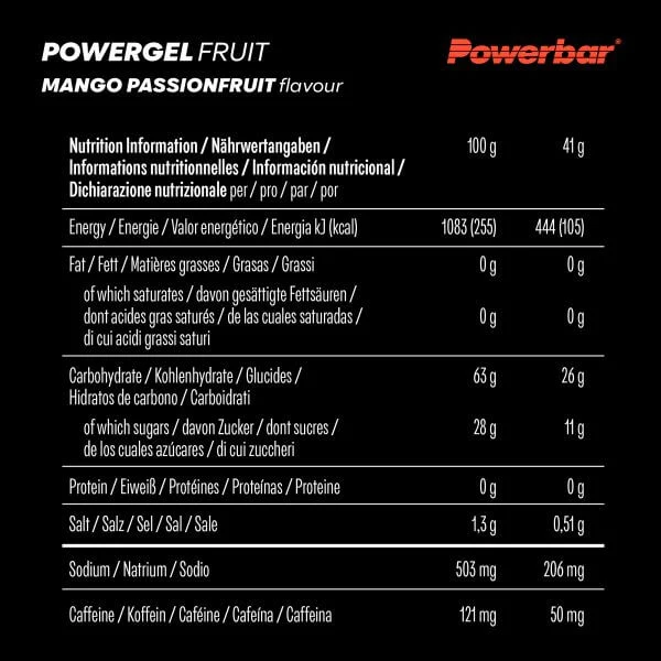 Powerbar Powergel Fruit, Mango Passionsfrucht, 41g