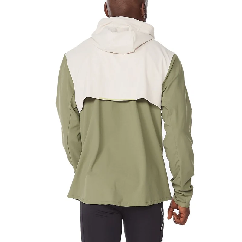 2XU Aero Jacket, Herren, Alpine/Kiwi Reflective, Kiwi/hellbeige