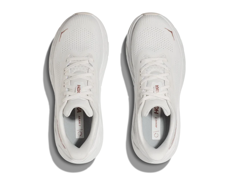 Hoka Arahi 7, Laufschuh, Damen, Blanc De Blanc/Rose Gold