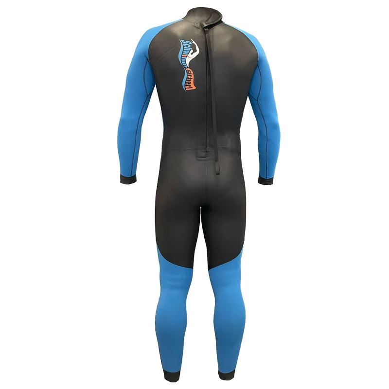 schwimm-sicher.de Essential Openwater Wetsuit, Neoprenanzug, Herren, schwarz/blau
