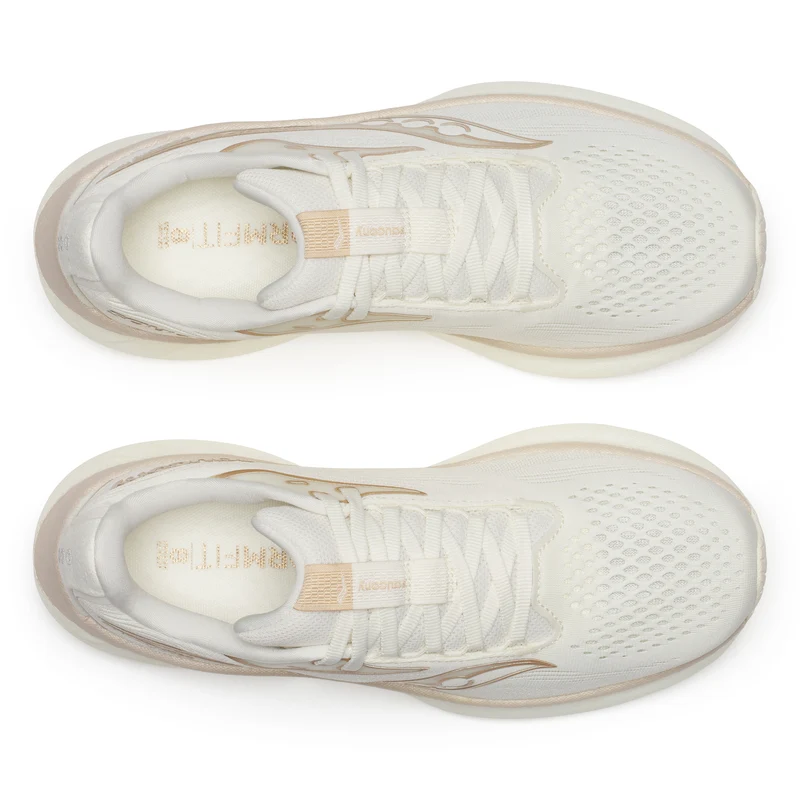 Saucony Ride 18, Laufschuh, Damen, VANILLA