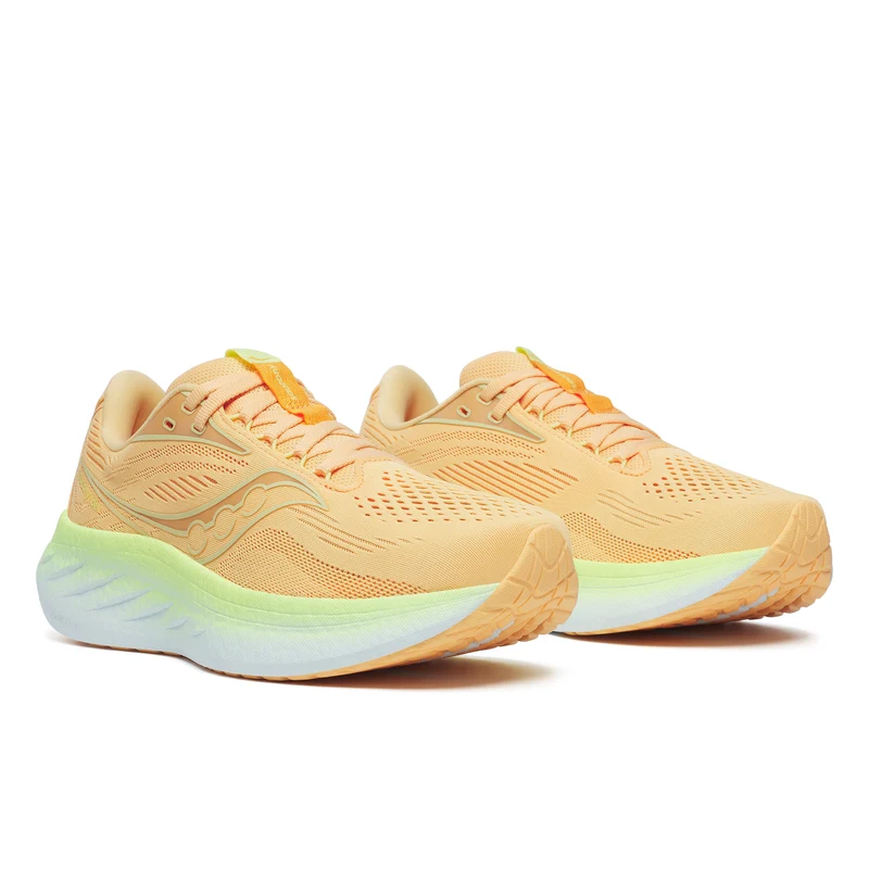 Saucony Ride 18, Laufschuh, Damen, PEACH/SUNNY