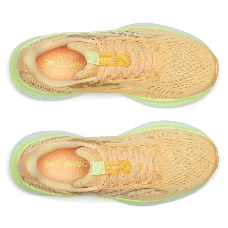 Saucony Ride 18, Laufschuh, Damen, PEACH/SUNNY