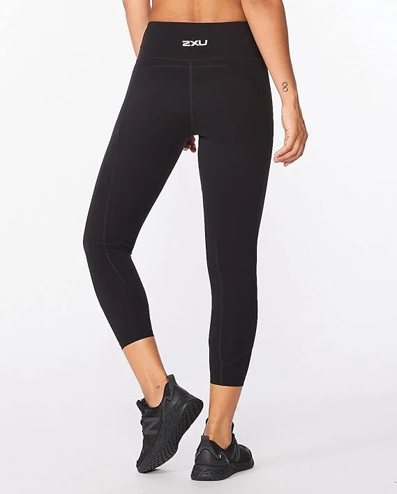 2XU Fitness Hi-Rise Compression 7/8 Tights, Damen, Black/Black