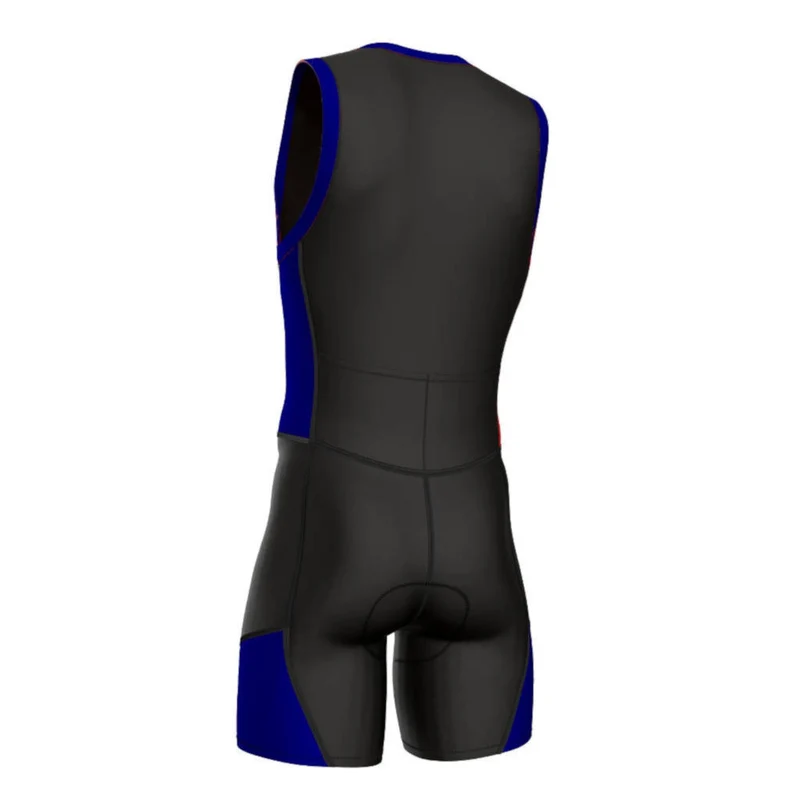 triathlon.de Basic TriSuit, Herren, schwarz/blau