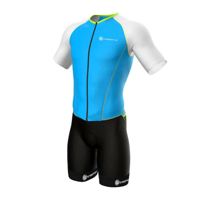 triathlon.de Elite AeroSuit, Herren, blau/weiß