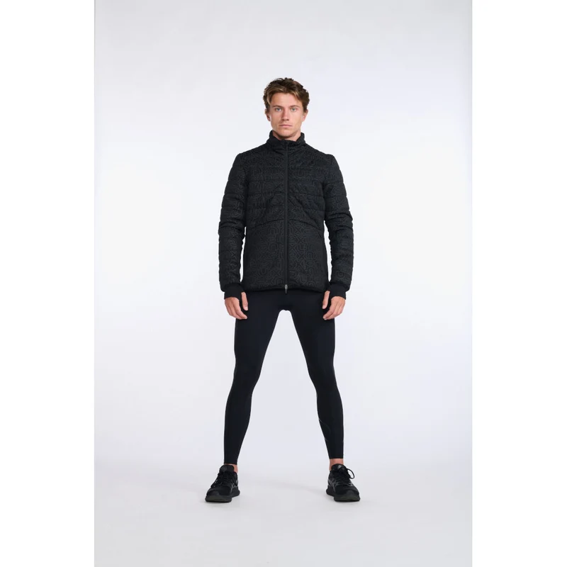 2XU Ignition Insulation Jacket, Herren, Black/Abstract Monogram