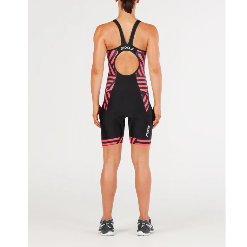 2XU Perform Y-Back Trisuit, Damen, schwarz/peach