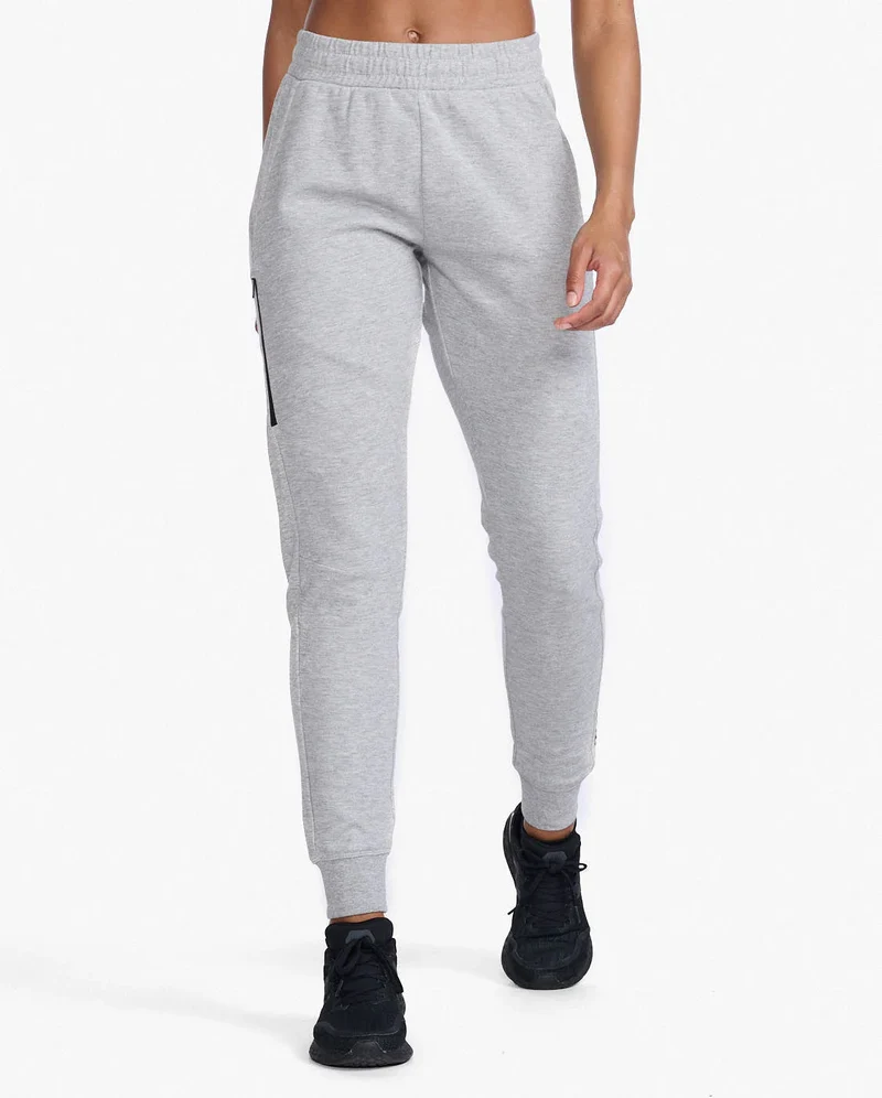 2XU Commute Trackpant, Damen, Grey Marle/Black