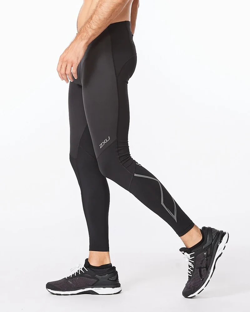 2XU Ignition Shield Compression Tights, Herren, Black/Black Reflective