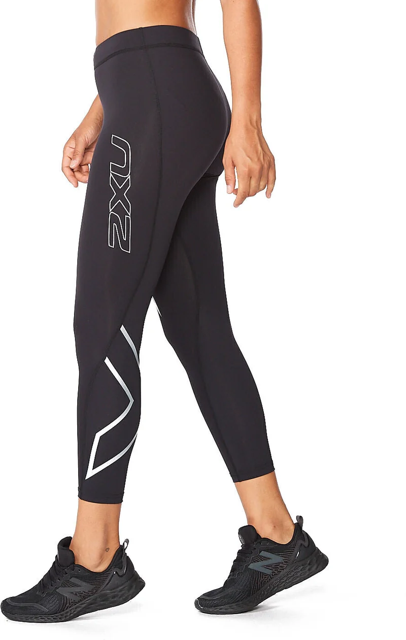 2XU Core Compression 7/8 Tights, Laufhose, Damen, Black/Silver