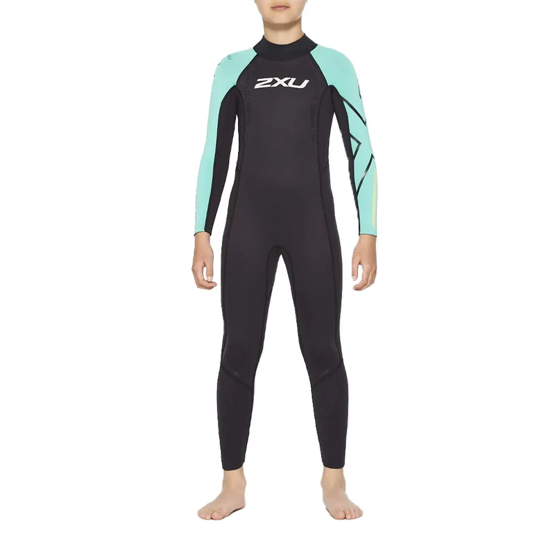 2XU Propel: Youth Wetsuit, Kinder, schwarz/türkis