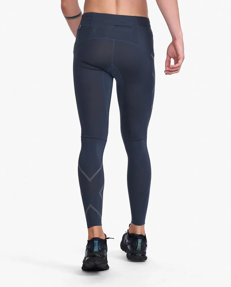 2XU Light Speed MCS Run Compression Tights, Laufhose, Herren, India Ink/Black Reflective