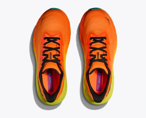 Hoka Arahi 7, Laufschuh, Damen, Electric Tangerine/Black