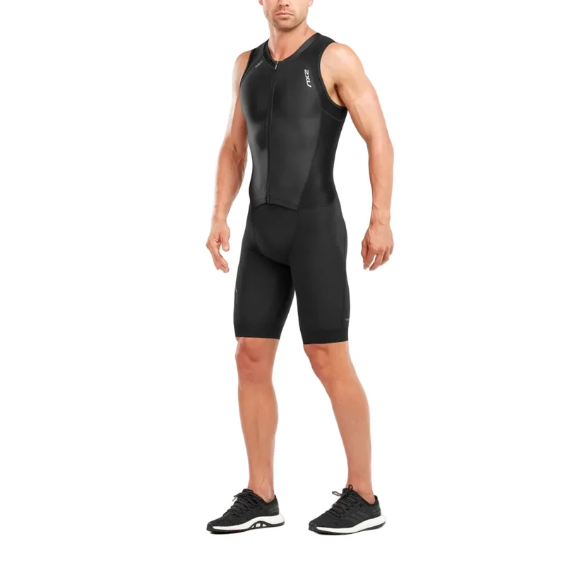 2XU Compression Full Zip TriSuit, Herren, schwarz