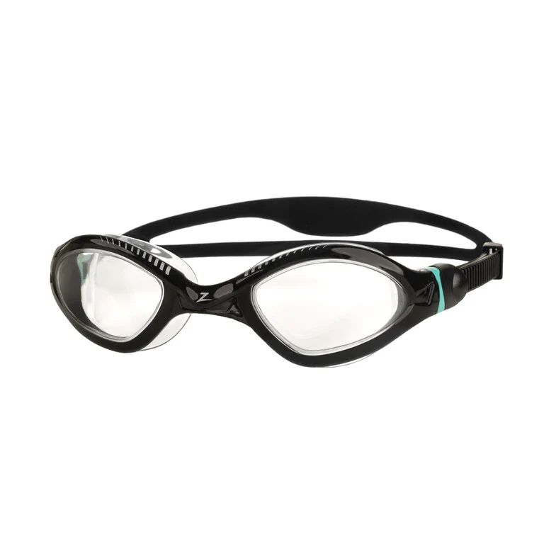 Zoggs Tiger LSR+, Black/Turquoise/Clear
