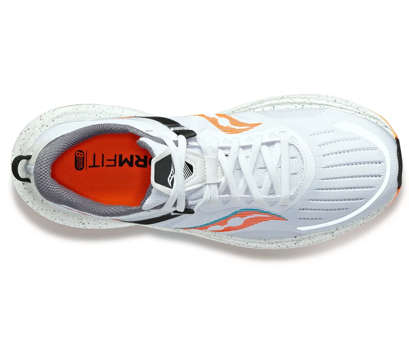 Saucony Tempus, Herren, white/viziorange, weiß/orange