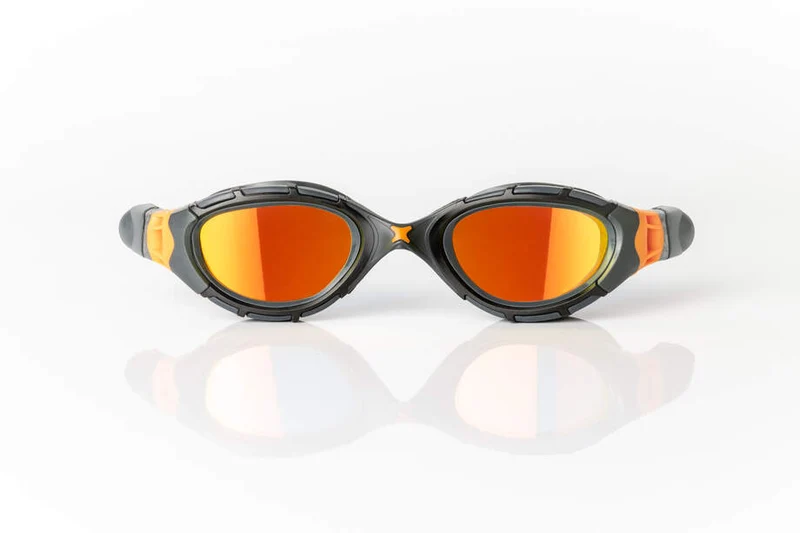 Zoggs Predator Flex Titanium, Grey/Black/Mirrored Orange