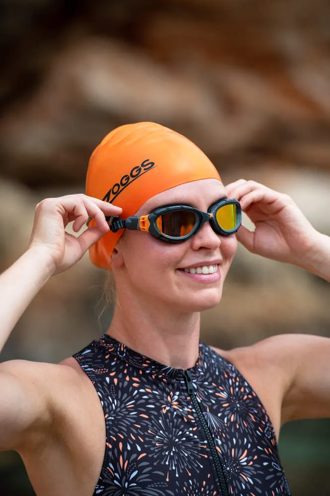 Zoggs Predator Flex Titanium, Grey/Black/Mirrored Orange