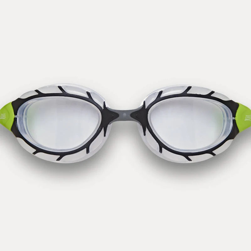 Zoggs Predator, Black/Green/clear, klare Gläser, schwarz/grün