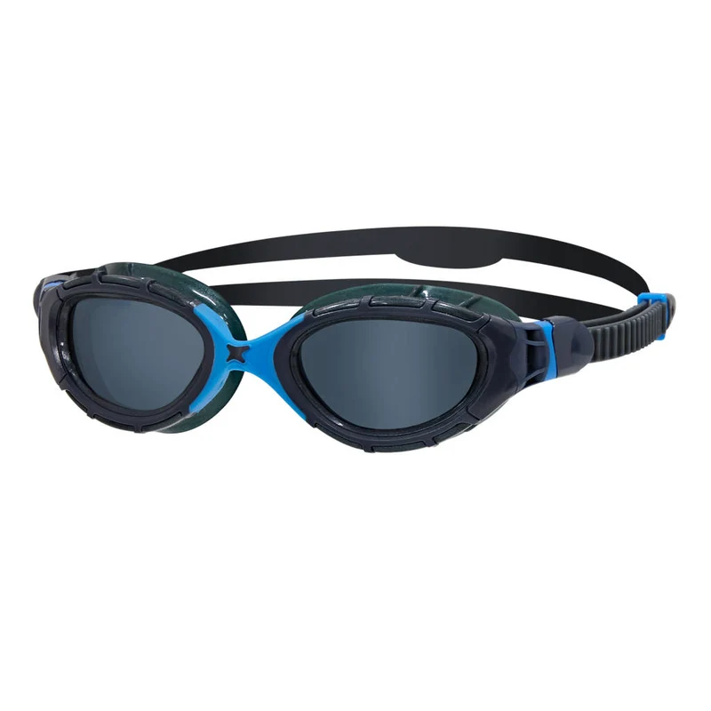Zoggs Predator Flex, gey/blue/smoke, rauch getönte Gläser, grau/blau