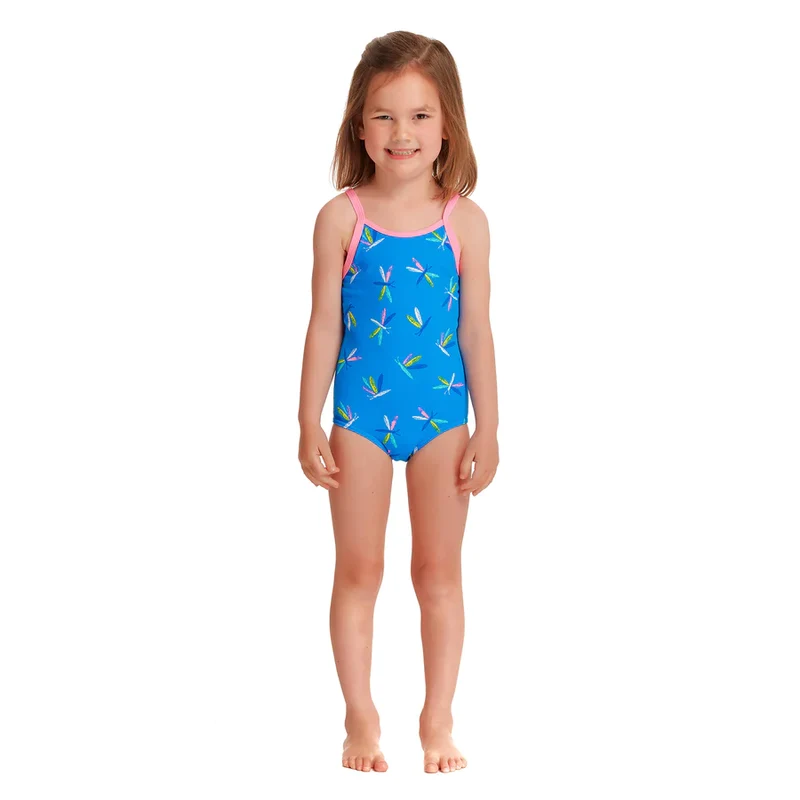 Way Funky Funkita, Printed One Piece Buzz Bird, Badeanzug, Kinder