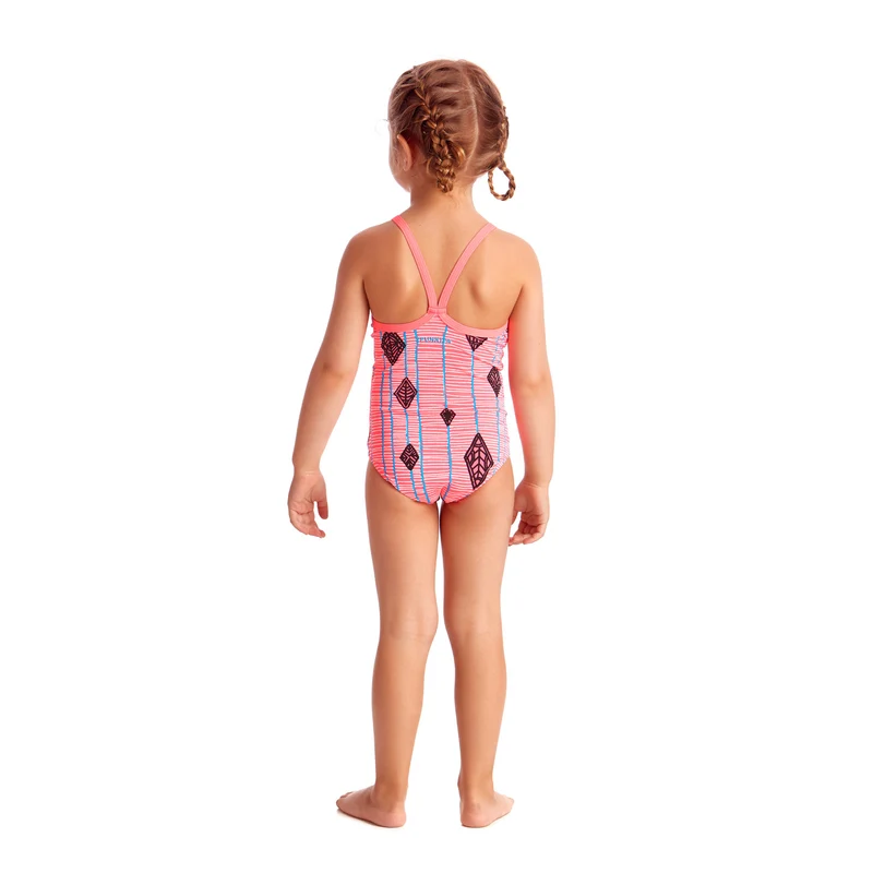 Way Funky Funkita, Toddler Girls Printed One Piece Flying High, Badeanzug, Kinder
