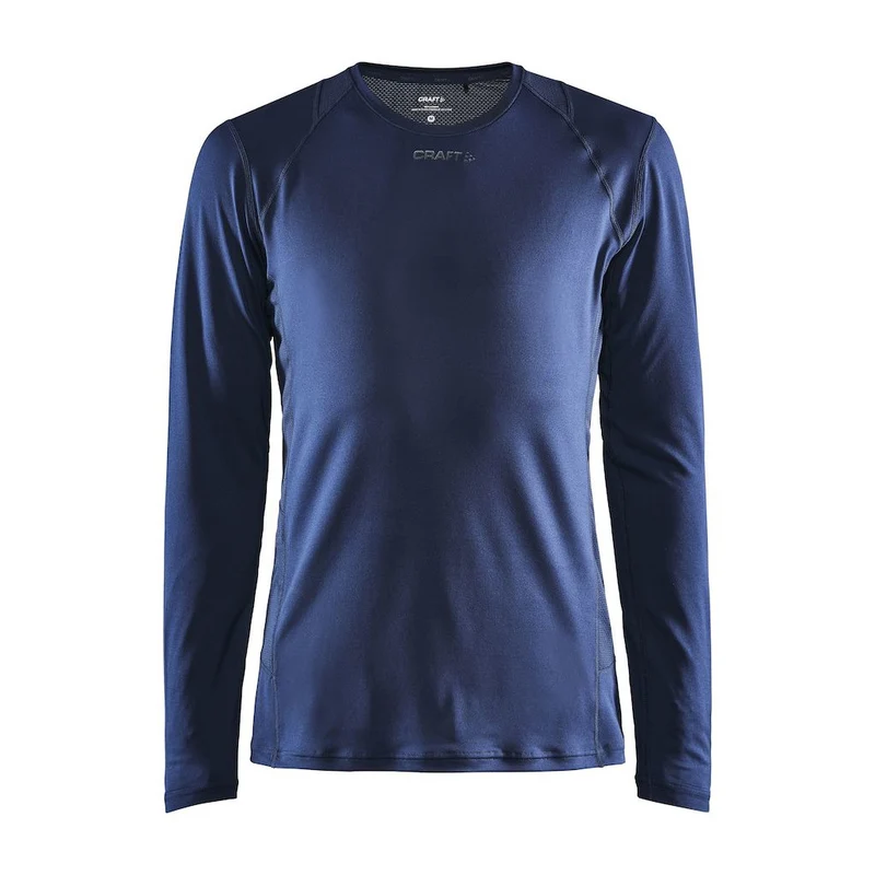 Craft ADV Essence LS Tee, Laufshirt, Herren, blaze, dunkelblau
