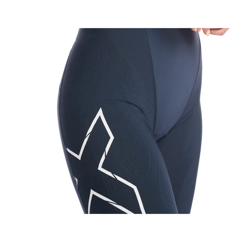 2XU Light Speed Front Zip Trisuit, Damen, outerspace/white, hell-/dunkelblau/weiß