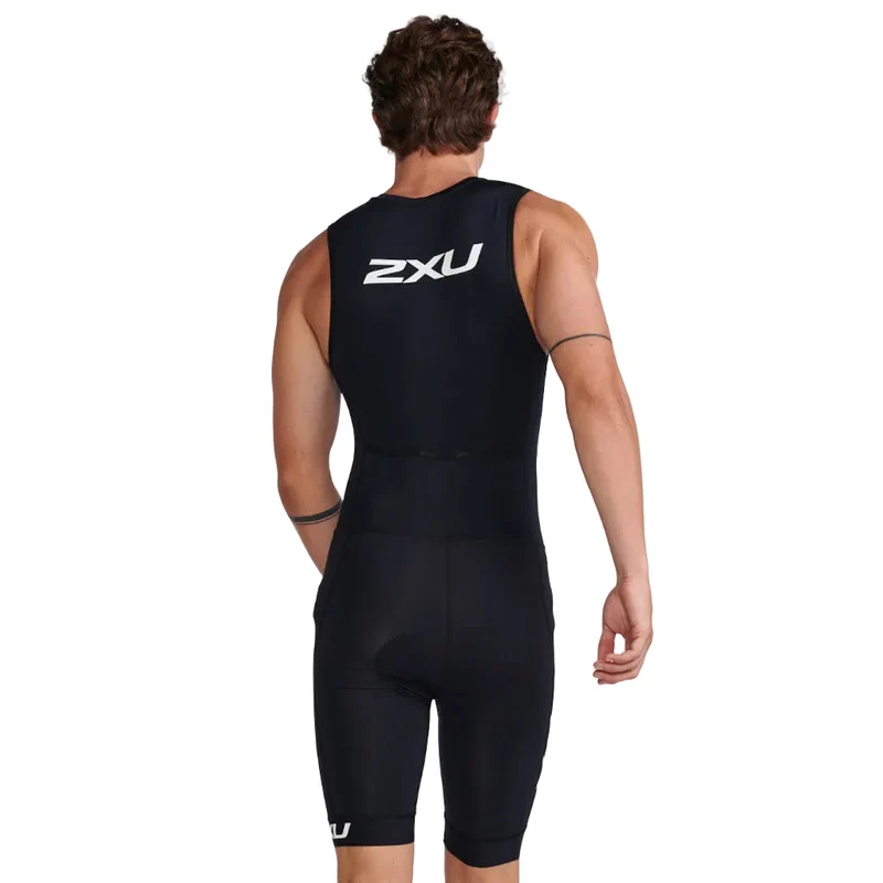 2XU Core Trisuit, Herren, black/white, schwarz/weiß